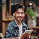 王子涵故事编辑的照片，年轻活力的形象展现出新生代内容创作者的热情与创造力